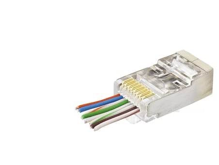 Cat6E Ez Rj45 Metal Konnektör 100 Adet Plastik Kutu - Şeffaf ND2423