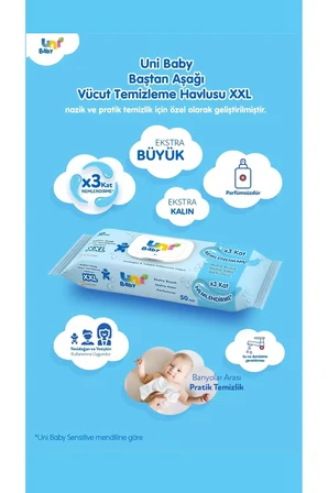 Vücut Temizleme Havlusu Xxl 4'li 200 Yaprak Ve Aile Islak Mendil 4 Paket 90Lı 360 Yaprak