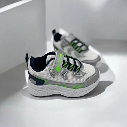 ERKEK ÇOCUK BEYAZ YEŞİL DETAYLI SNEAKER