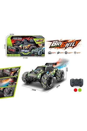 2.4Ghz 4X4YanYan Giden Buharlı MotorSesli 360Dönen 1300Mah Işıklı Müzikli Uzaktan Kumandalı Araba