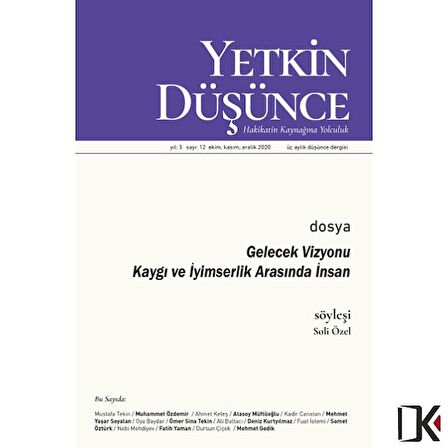 Yetkin Düşünce 12.Sayı Aralık 2020