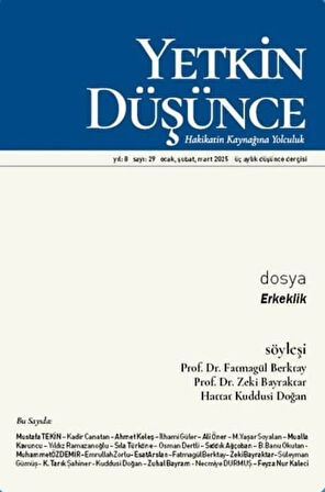 Yetkin Düşünce Dergi 29.Sayı Ocak-Şubat-Mart 2025
