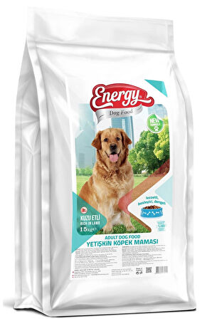 ENERGY KUZU ETLİ YETİŞKİN KÖPEK MAMASI 15 KİLOGRAM