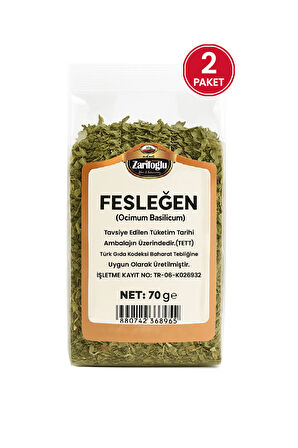 Fesleğen Yaprağı Otu Bitkisi Şifalı Bitkiler 2 x 70 gr