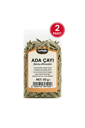 Ada Çayı Bitkisi Otu Şifalı Bitkiler Gri 2 x 50 gr