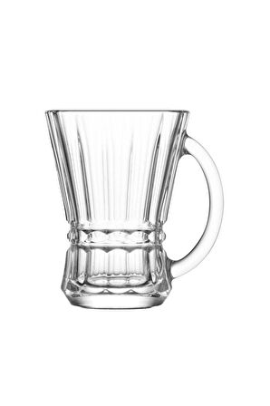 Lav venüs kulplu çay bardak - 6 lı kulplu çay bardağı cam fincan