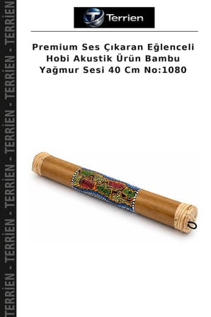 Premium Ses Çıkaran Eğlenceli Hobi Akustik Ürün Bambu Yağmur Sesi 40 Cm No:1080
