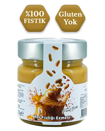 %100 Yer Fıstığı Ezmesi Glutensiz 220 g