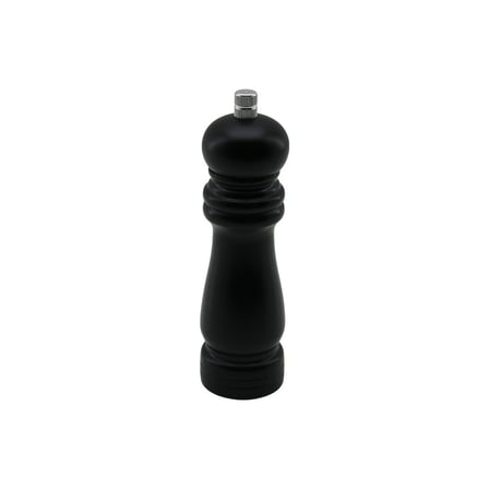 Siyah Ahşap Küçük= Çap: 4.5CM - Uzunluk: 15.5CM Tuz - Baharat Öğütücü