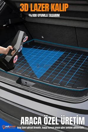 Ford Focus 4 Sedan Tamir Kitli 3D Pro Bagaj Havuzu 2018 Üzeri A+ Kalite