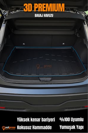 VW Tiguan 3D Pro Bagaj Havuzu 2016-2023 A+ Kalite