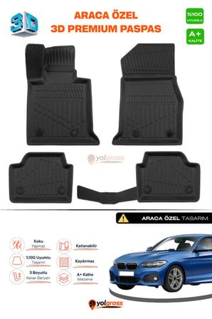 Bmw 1 Serisi F20-F21 3D Pro Havuzlu Paspas 2011-2019 A+ Kalite