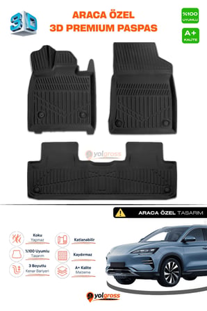BYD Seal U 3D Pro Havuzlu Paspas 2024 Üzeri A+ Kalite