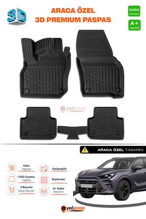 Cupra Terramar 3D Pro Havuzlu Paspas 2024 Üzeri A+ Kalite