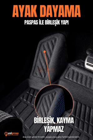 Dacia Logan 2 Sedan EU 3D Pro Havuzlu Paspas 2013-2021 A+ Kalite