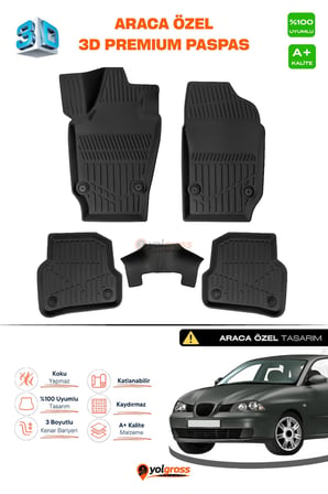 Seat Cordoba 3D Pro Havuzlu Paspas 2004-2009 A+ Kalite