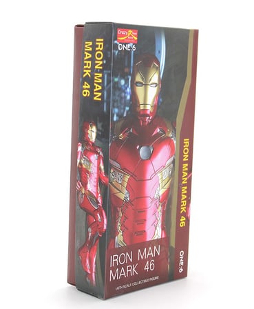 Özel Seri Objesi Hayran Ürünü Raf Süsü Marvel Iron Man Figürü (Özel Kutulu)