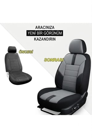 Yıldız Gri Serisi Mercedes 220 İle Uyumlu Tam Set Oto Koltuk Kılıfı