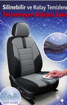 Yıldız Gri Serisi Mercedes 220 İle Uyumlu Tam Set Oto Koltuk Kılıfı