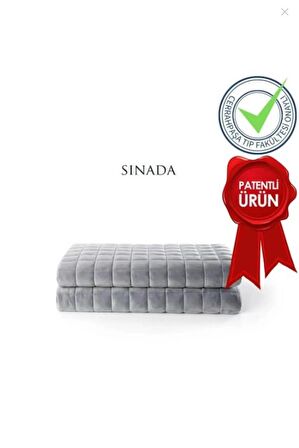 Ağırlıklı Battaniye Tek Kişilik Yorgan 6 Kg Gri 155x215 %100 Pamuk 4 Mevsim Kullanılabilir