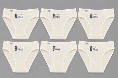 Tutku Kadın Elastan Düz Bikini Külot 6 LI SET