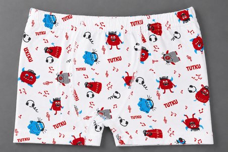 Tutku Çocuk Erkek Elastan Emprime Boxer 6 LI SET