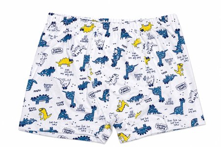 Tutku Çocuk Erkek Elastan Emprime Boxer 6 LI SET