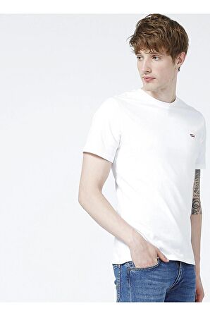 Levi's Erkek Bisiklet Yaka Beyaz T-shirt 56809-0054