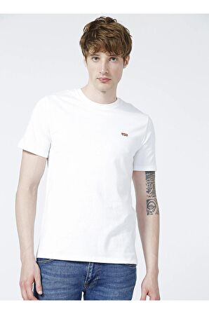 Levi's Erkek Bisiklet Yaka Beyaz T-shirt 56809-0054