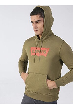Levi's Erkek Kapüşonlu Yeşil Sweatshirt - A2825-0010