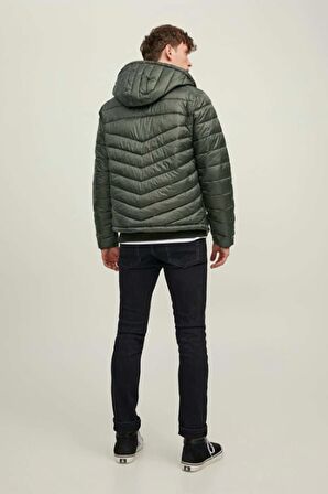 Jack & Jones Erkek Şişme Puffer Kapüşonlu Mont - 12211785