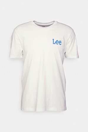 Lee Regular Fit Pamuklu Bisiklet Yaka Beyaz T-shirt - LL04FQLJ