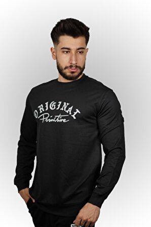 Original Baskılı Erkek Sweatshirt