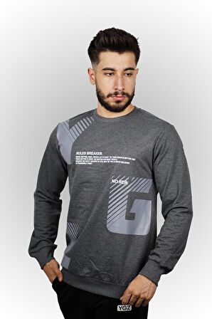 YGZ Baskılı Erkek Sweatshirt