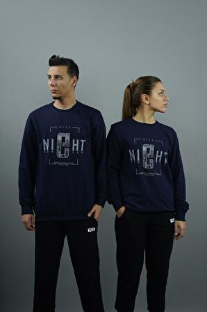 City Night Baskılı Kadın Sweatshirt