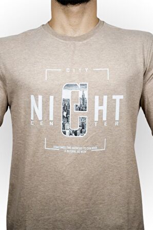 City Night Baskılı Erkek Sweatshirt