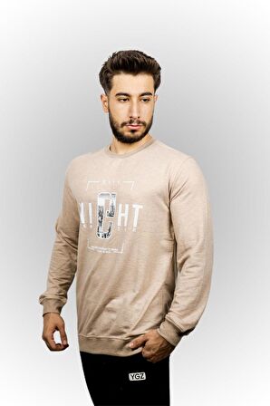 City Night Baskılı Erkek Sweatshirt