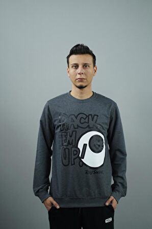 Rack Em Up Baskılı Erkek Sweatshirt