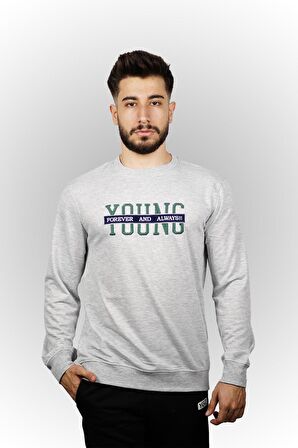 Young Nakışlı Erkek Sweatshirt