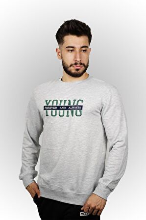 Young Nakışlı Erkek Sweatshirt