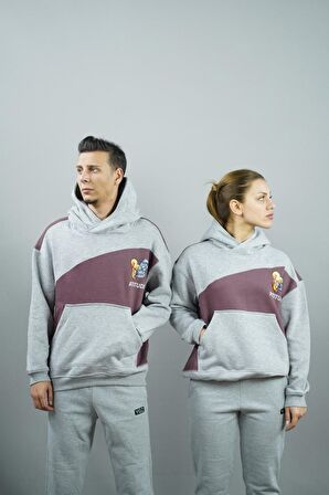 Attitude Baskılı Kadın Kapüşonlu Sweatshirt