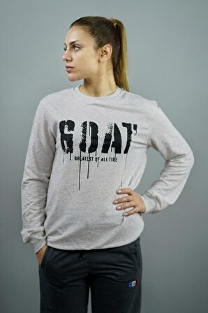 G.O.A.T. Baskılı Kadın Sweatshirt