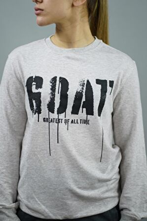 G.O.A.T. Baskılı Kadın Sweatshirt