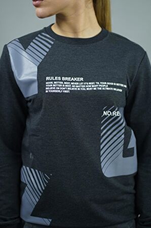 YGZ Baskılı Kadın Sweatshirt