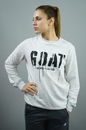 G.O.A.T. Baskılı Kadın Sweatshirt