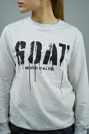 G.O.A.T. Baskılı Kadın Sweatshirt