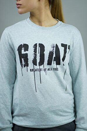 G.O.A.T. Baskılı Kadın Sweatshirt