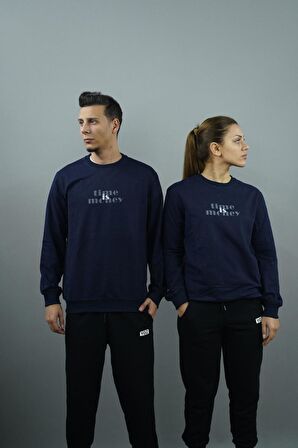 Time is Money Baskılı Kadın Sweatshirt