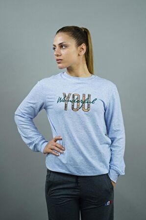 You Wonderful Nakışlı Kadın Sweatshirt