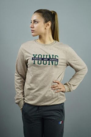 Young Nakışlı Kadın Sweatshirt